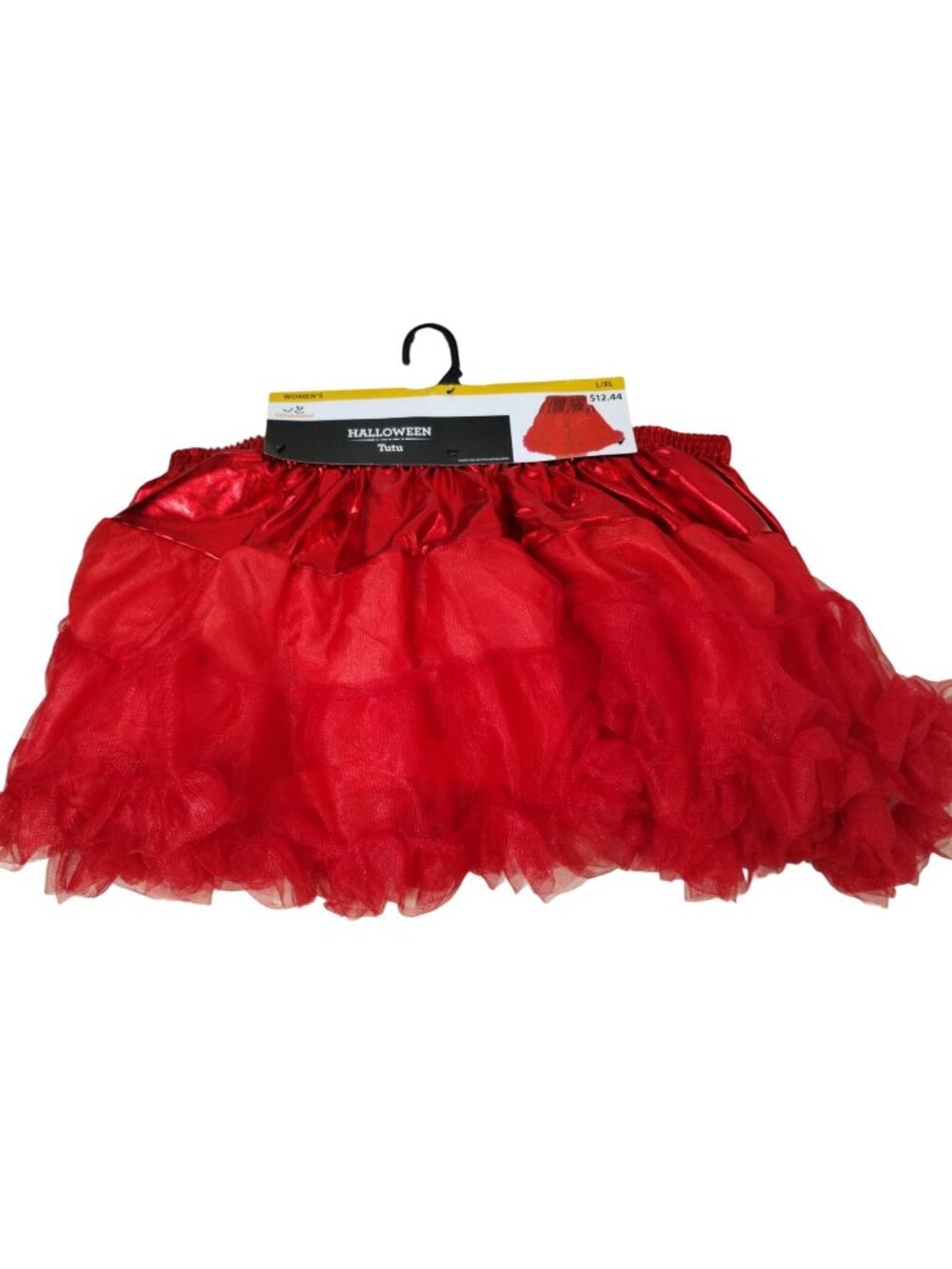 Celebrate Halloween Womens L XL Red Tutu Costume Skirt Tulle Voluminous NWT